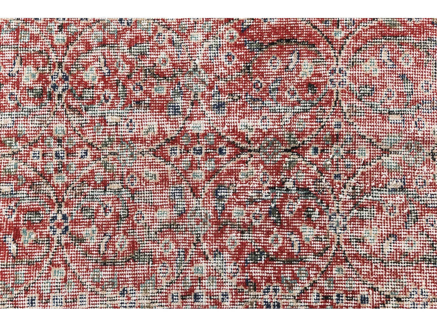 Tapis de laine 112x203 rouge Ultra Vintage