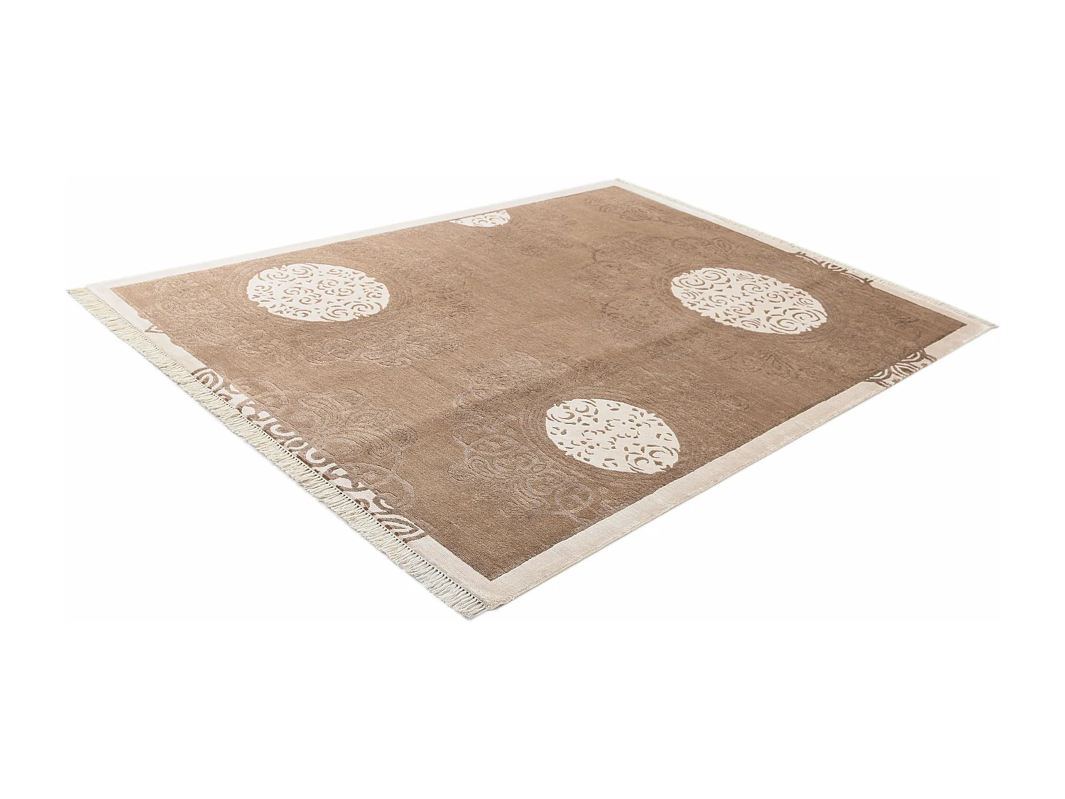 Tapis de laine 175x246 brun Darya