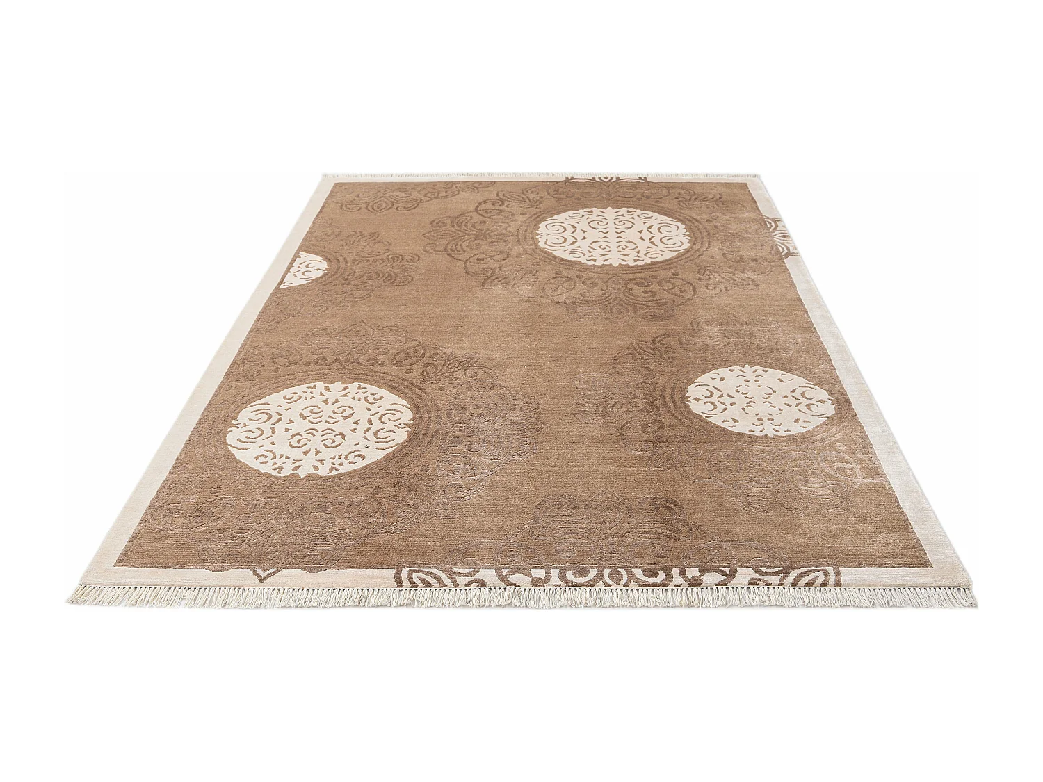 Tapis de laine 175x246 brun Darya