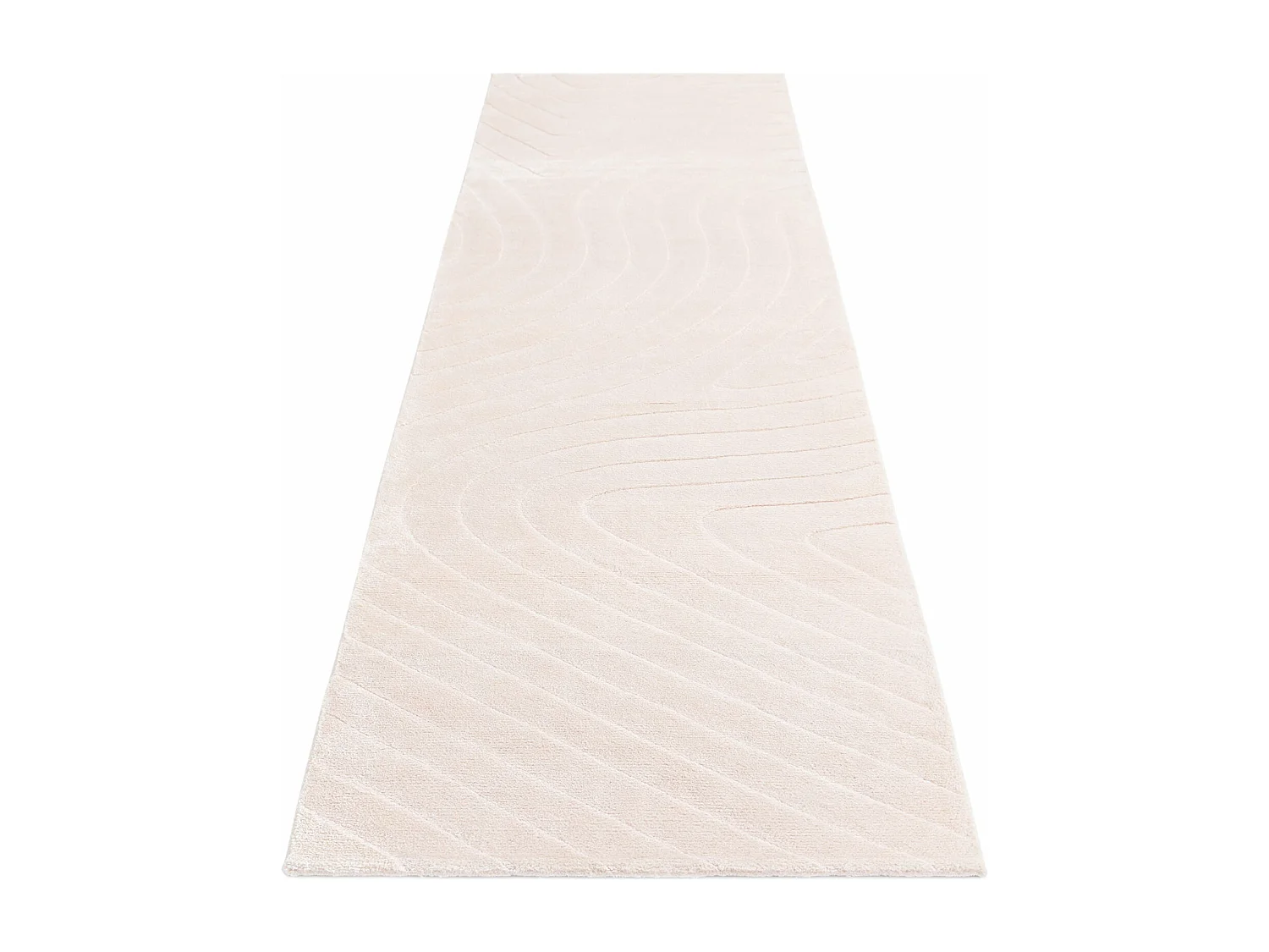 Tappeto per corridoio in lana 84x292 beige Darya