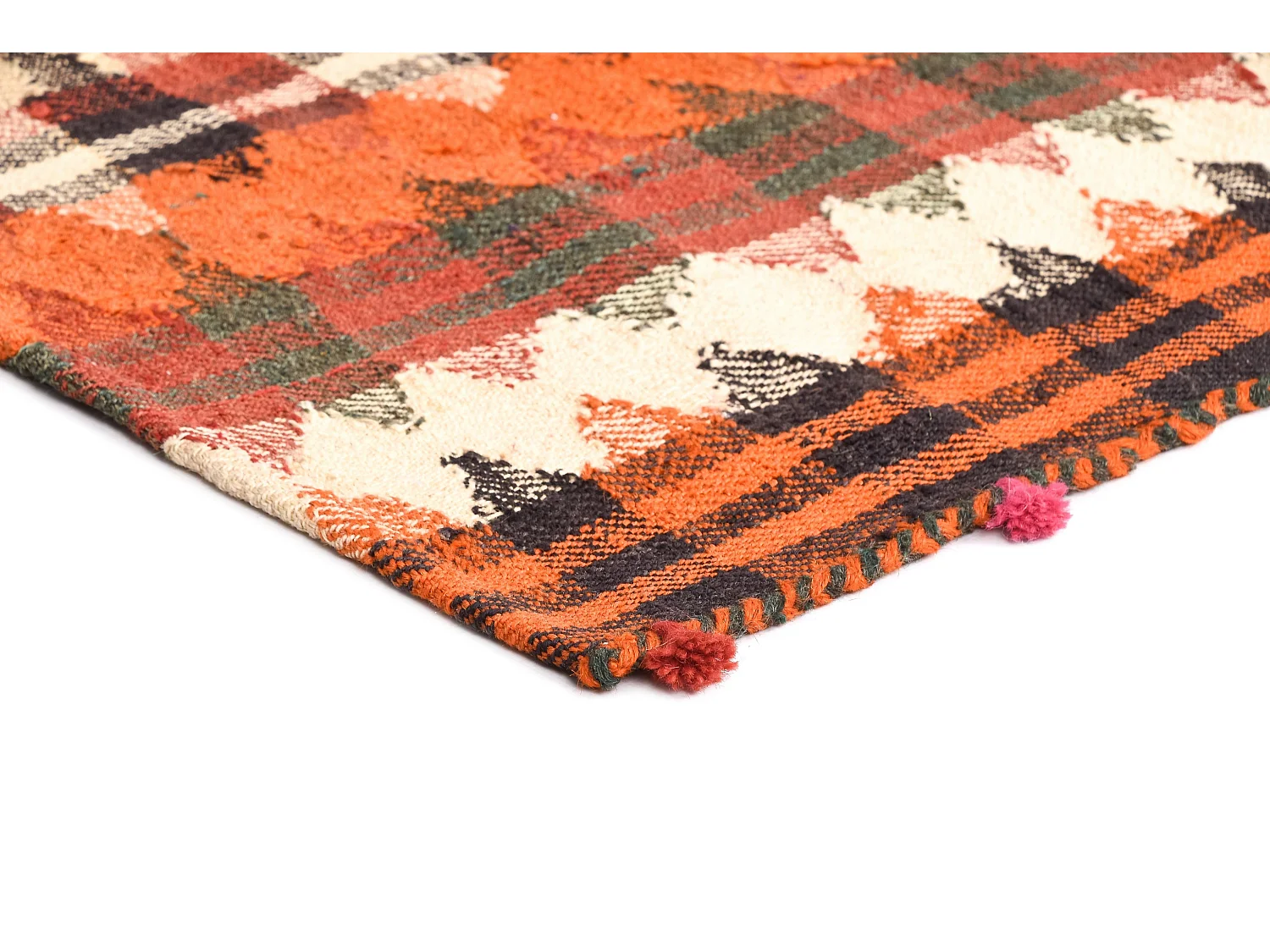 Wollteppich 124x231 Orange Jajim