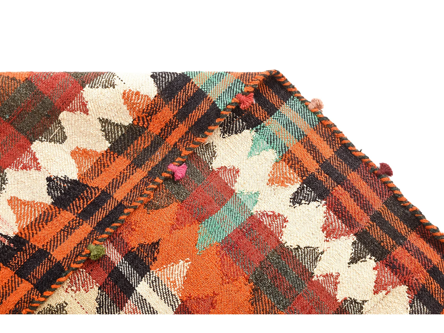 Wollteppich 124x231 Orange Jajim