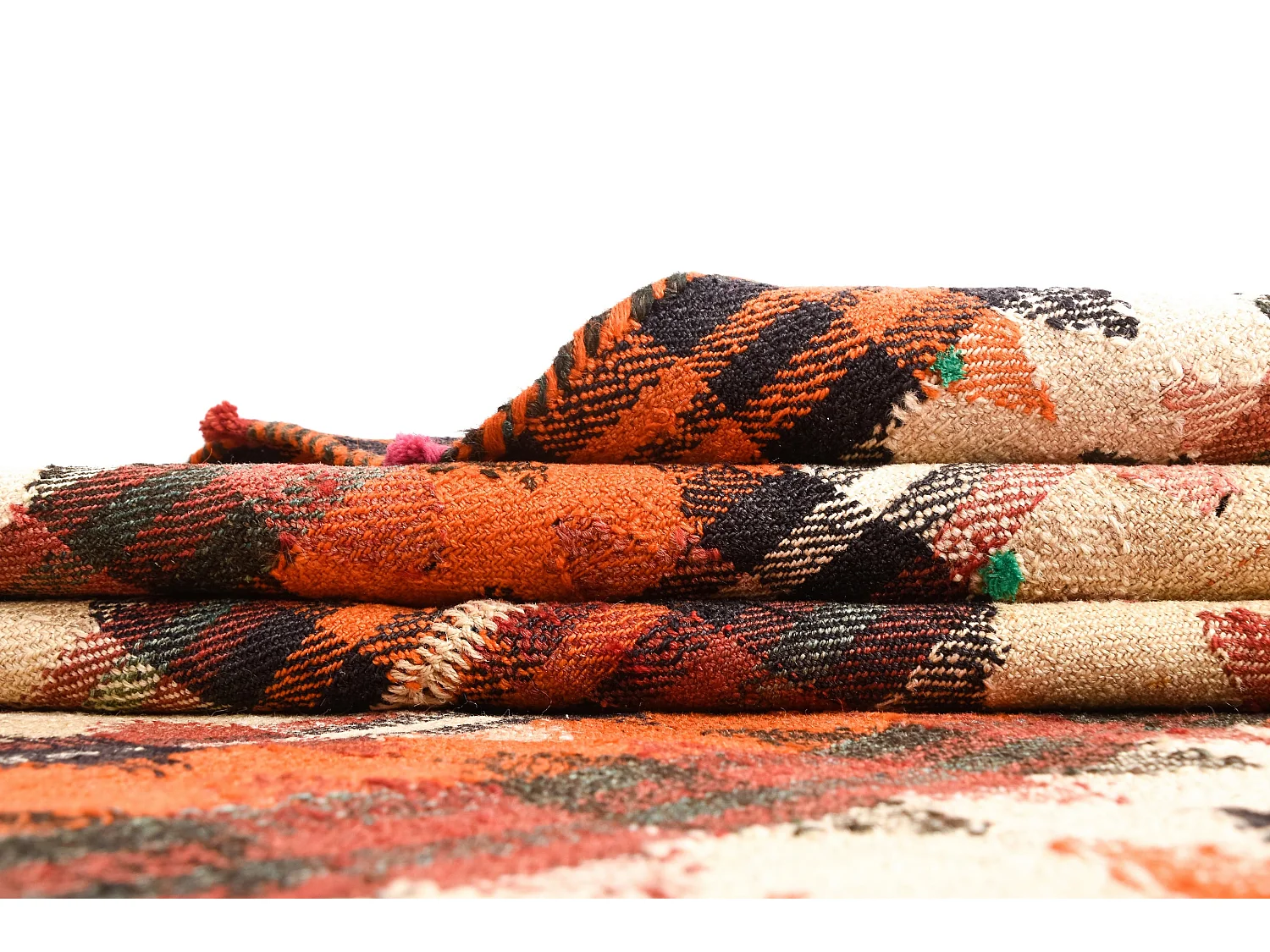 Wollteppich 124x231 Orange Jajim