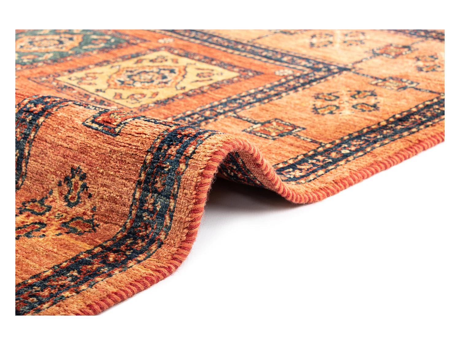 Tapis de laine 105x155 brun Kashkuli