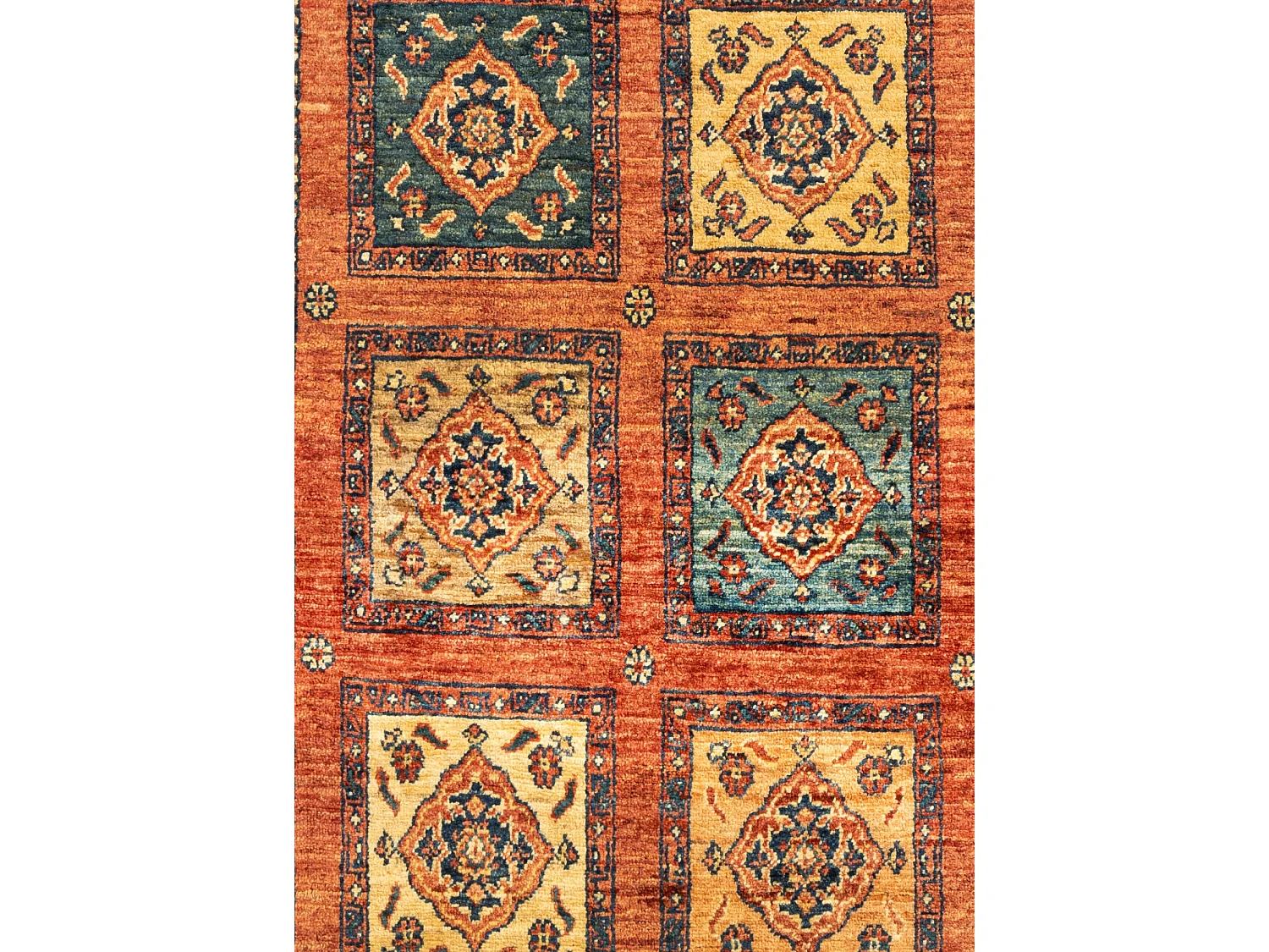 Tapis de laine 105x155 brun Kashkuli