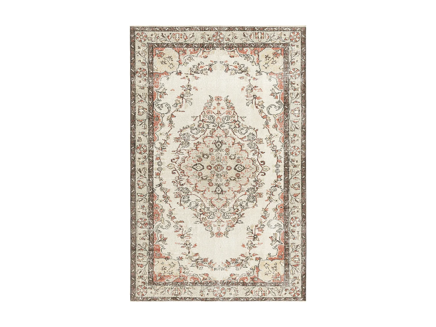 Wollteppich 165x264 Beige Ultra Vintage