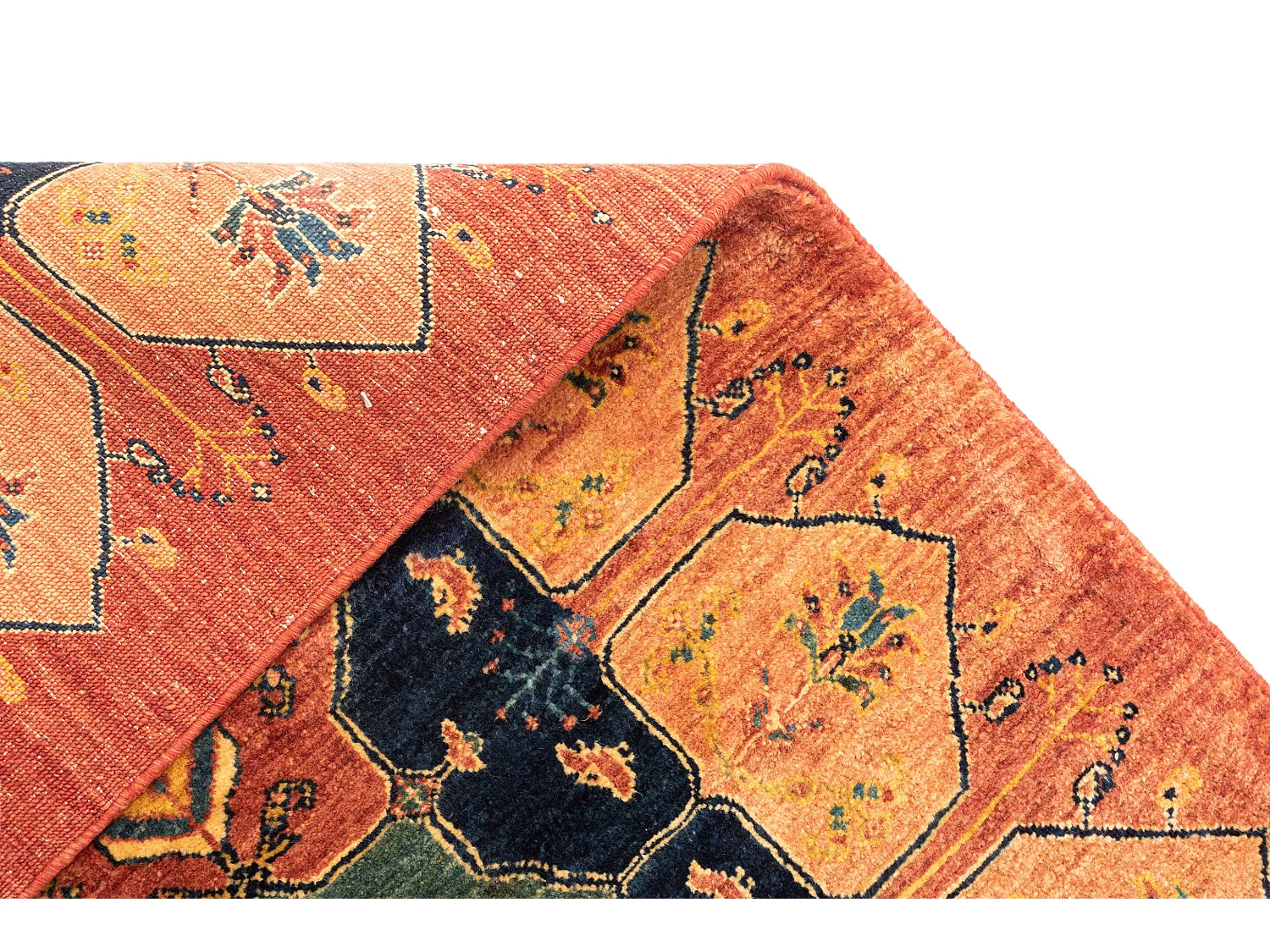 Tapis de couloir en laine 92x200 brun Kashkuli