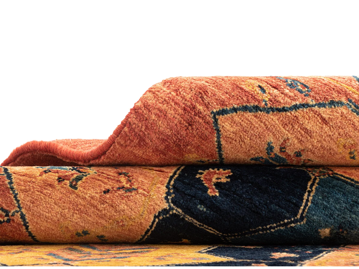 Tapis de couloir en laine 92x200 brun Kashkuli