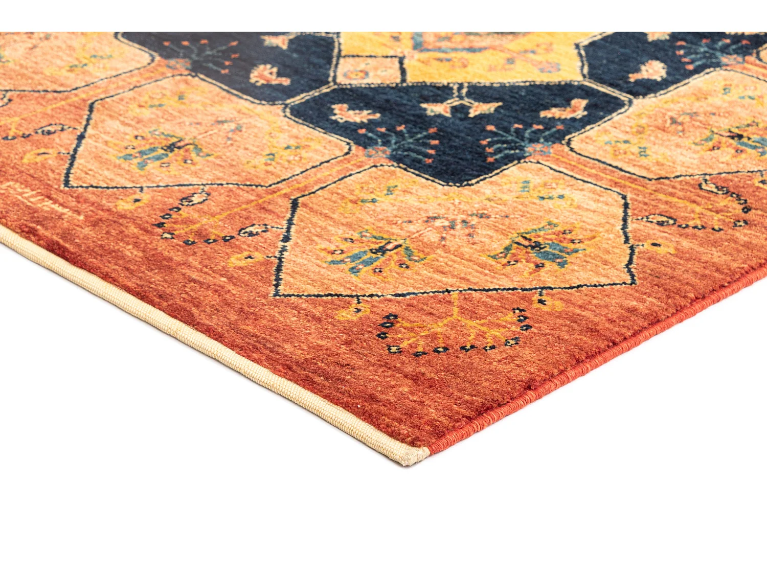 Tapis de couloir en laine 92x200 brun Kashkuli