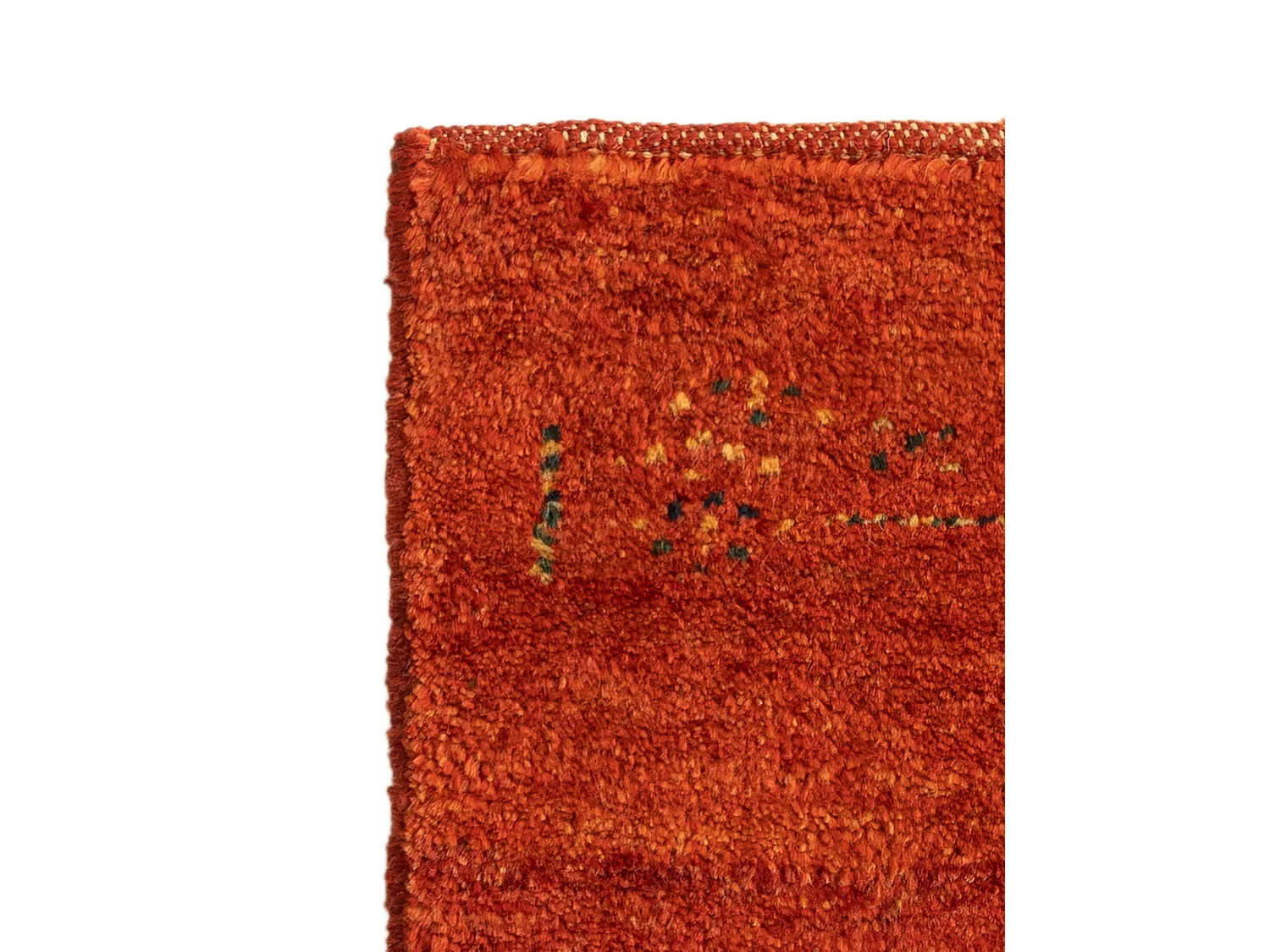 Tapis de laine 45x50 rouge Gabbeh