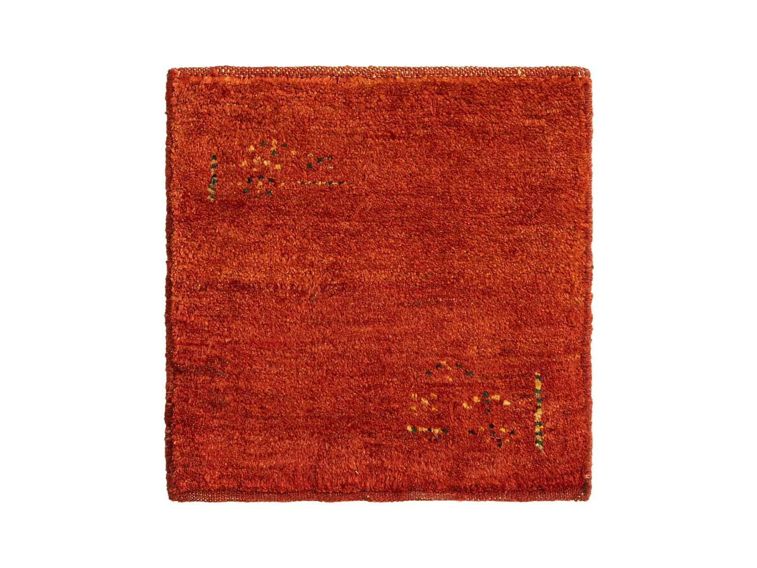 Wollteppich 45x50 Rot Gabbeh