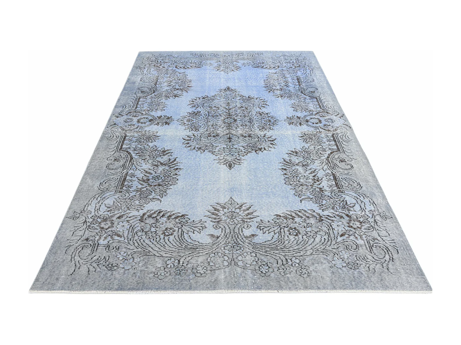 Tapis de laine 163x274 Bleu Ultra Vintage