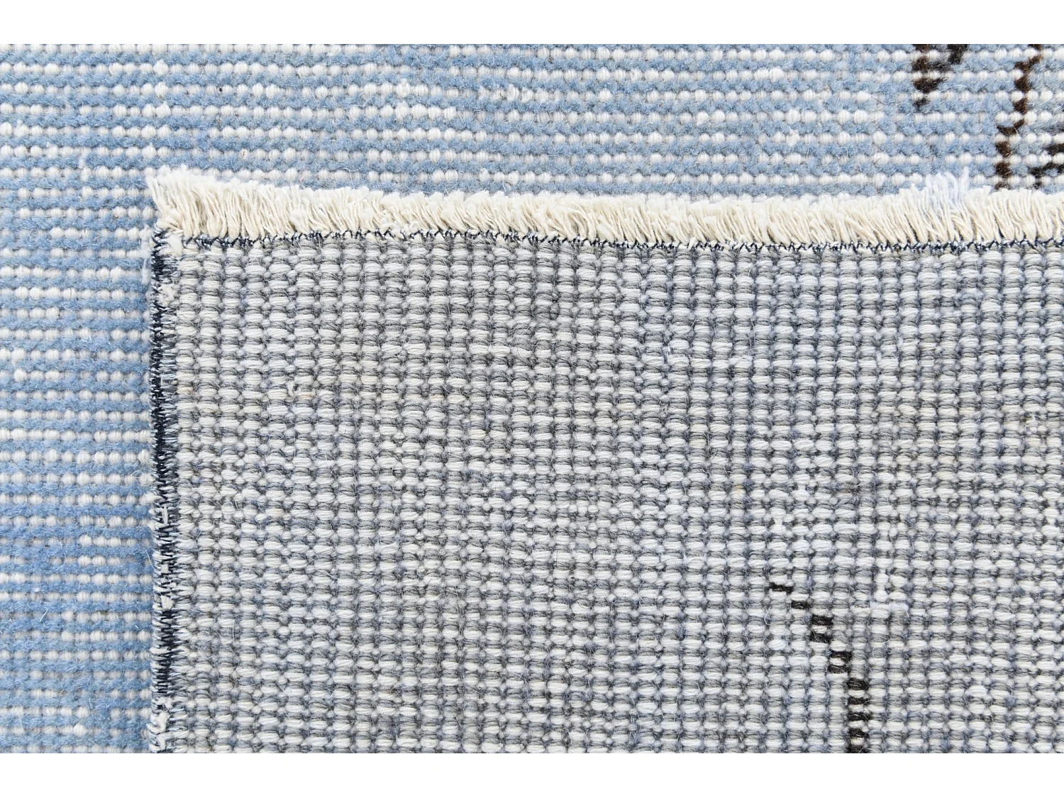 Tapis de laine 163x274 Bleu Ultra Vintage