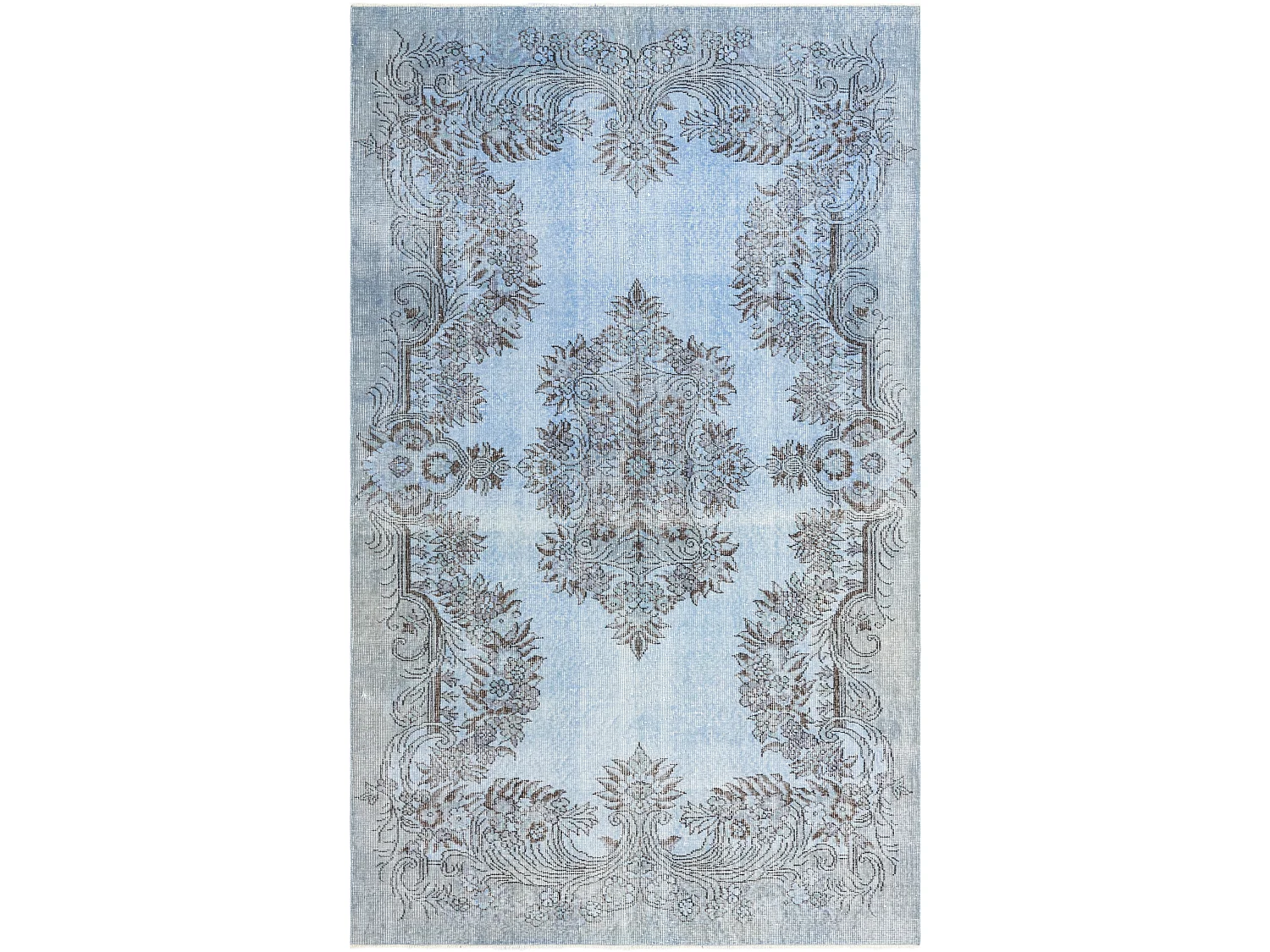 Tapis de laine 163x274 Bleu Ultra Vintage