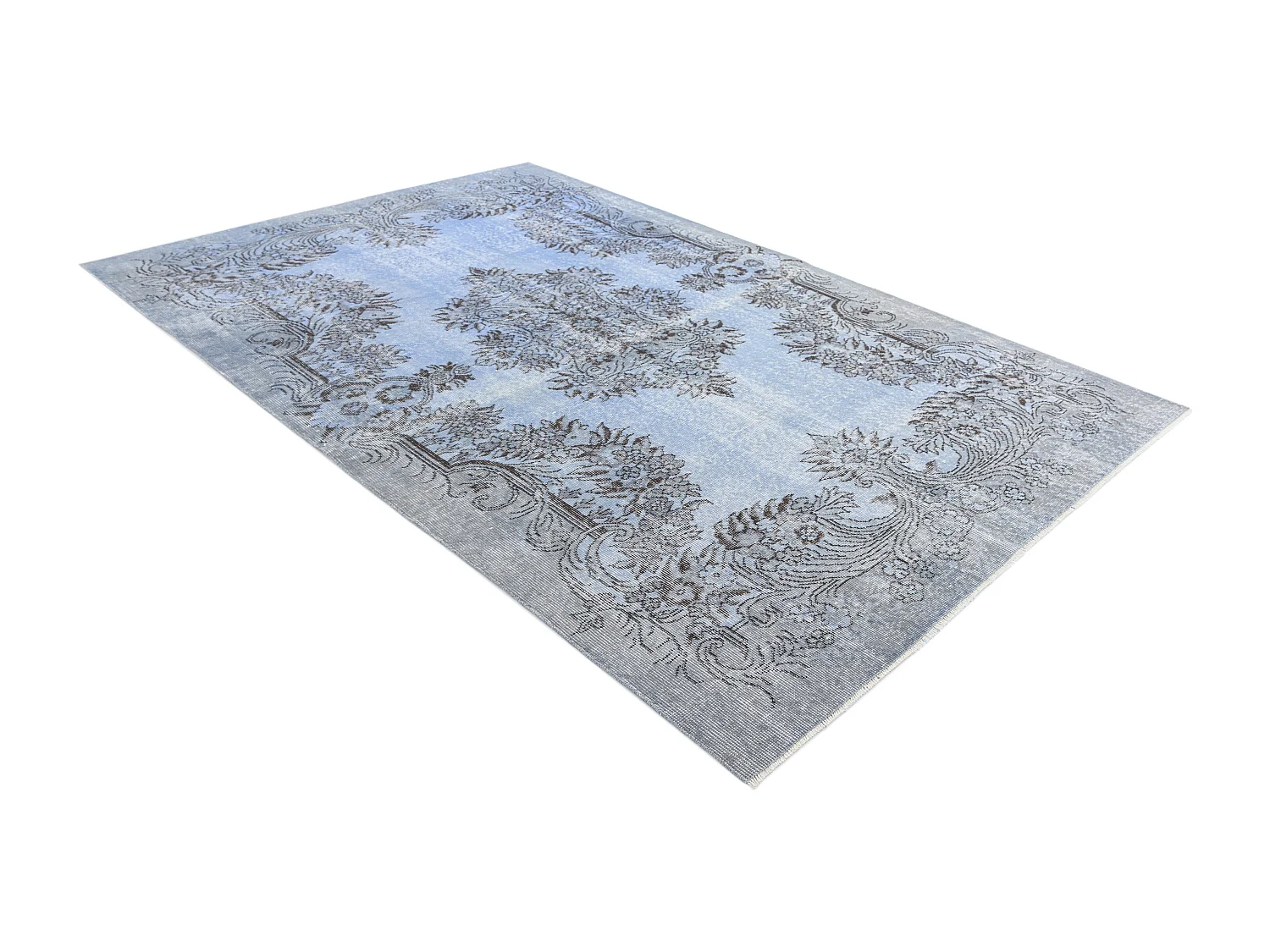 Tapis de laine 163x274 Bleu Ultra Vintage