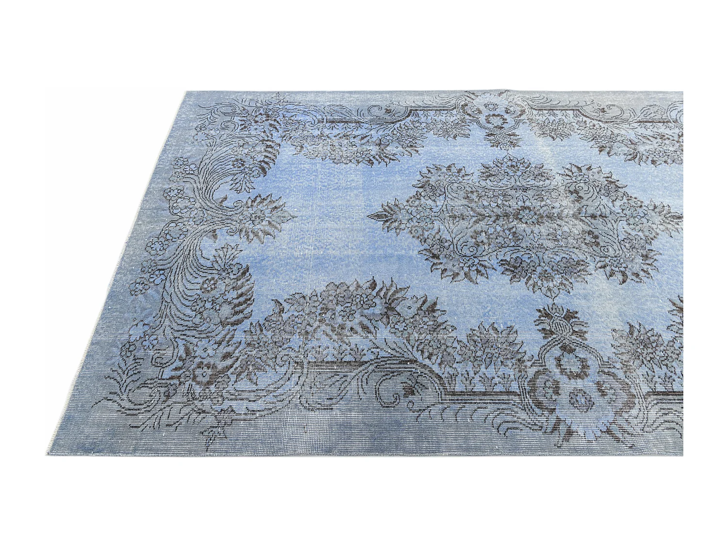 Tapis de laine 163x274 Bleu Ultra Vintage