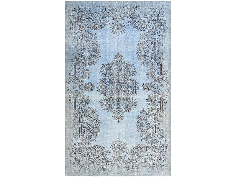 Tapis de laine 163x274 Bleu Ultra Vintage
