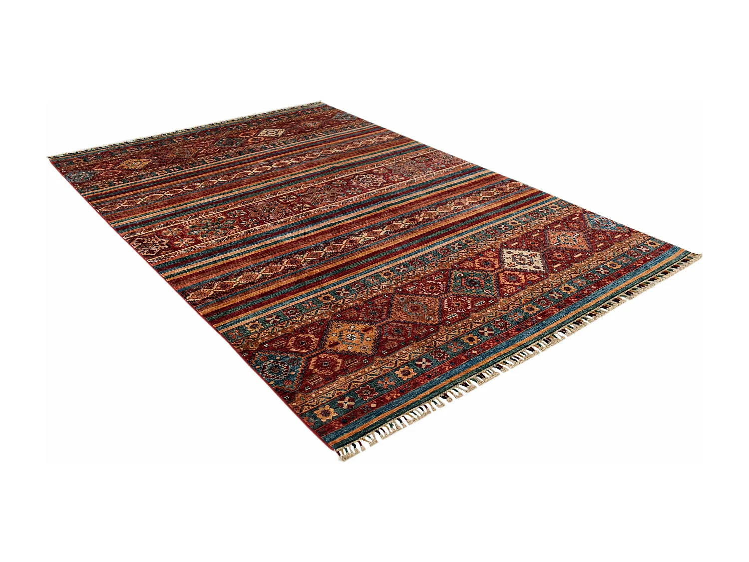 Tapis de laine 194x290 multicolore Torkman