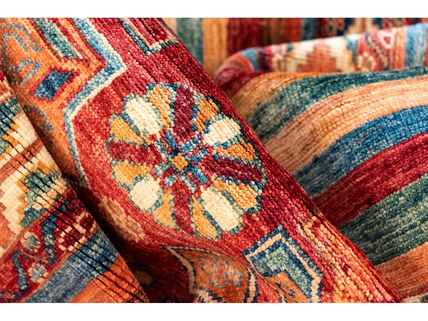 Tapis de laine 194x290 multicolore Torkman