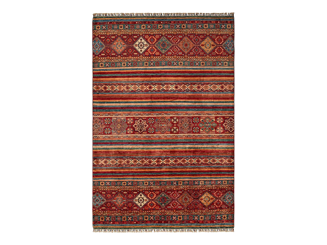 Tapis de laine 194x290 multicolore Torkman