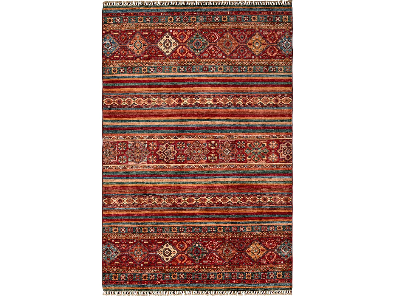 Tappeto in lana 194x290 multicolore Torkman