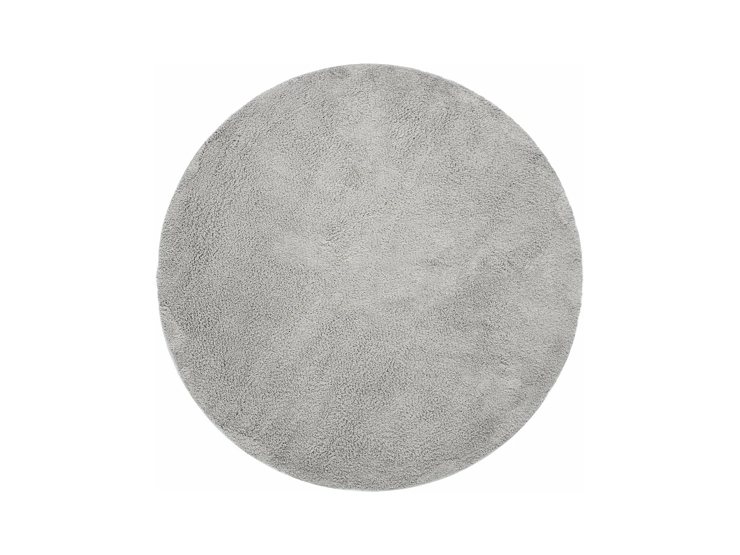 Tapis shaggy 240x240 gris argenté Luzern