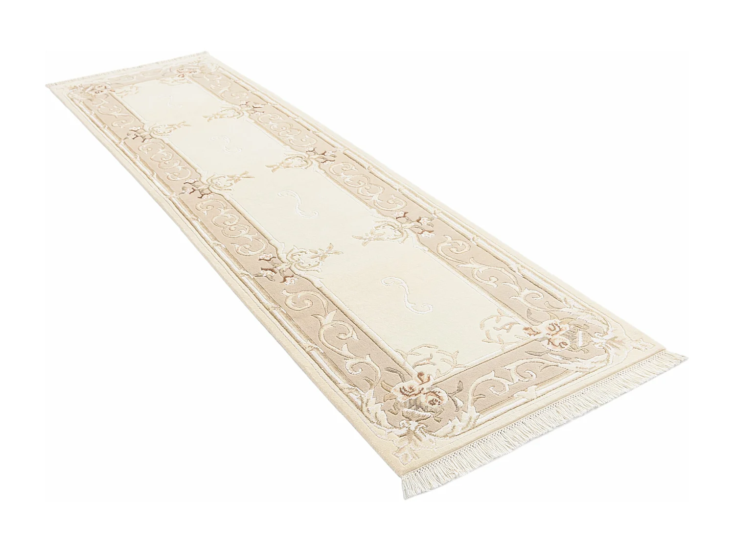 Tappeto per corridoio in lana 84x302 beige Darya