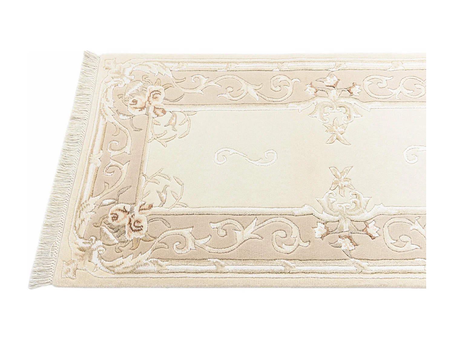 Tappeto per corridoio in lana 84x302 beige Darya