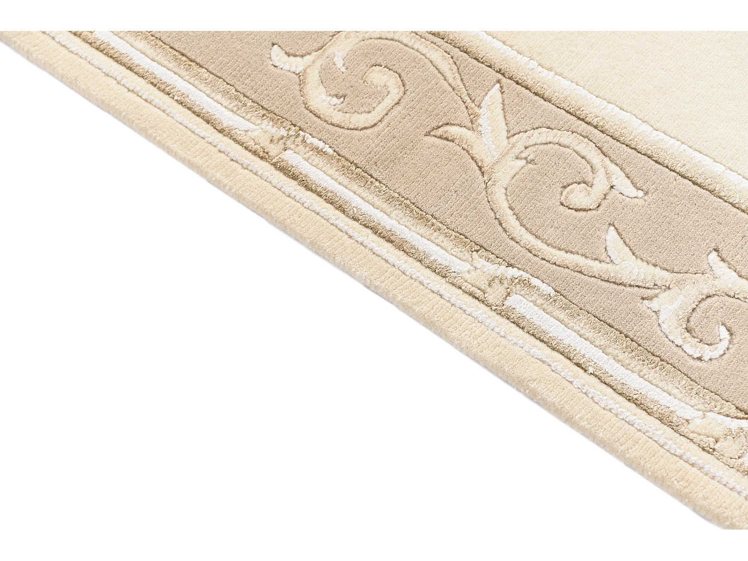 Läufer-Wollteppich 84x302 Beige Darya