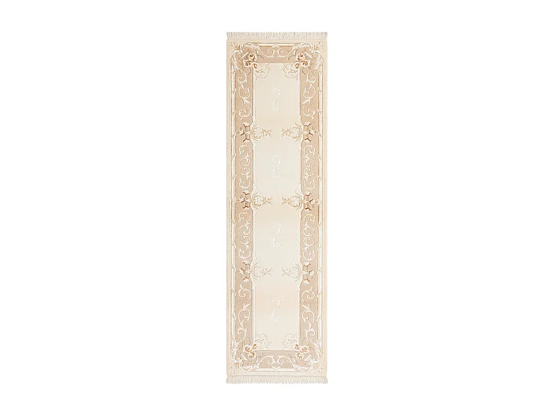 Tapis de couloir en laine 84x302 beige Darya
