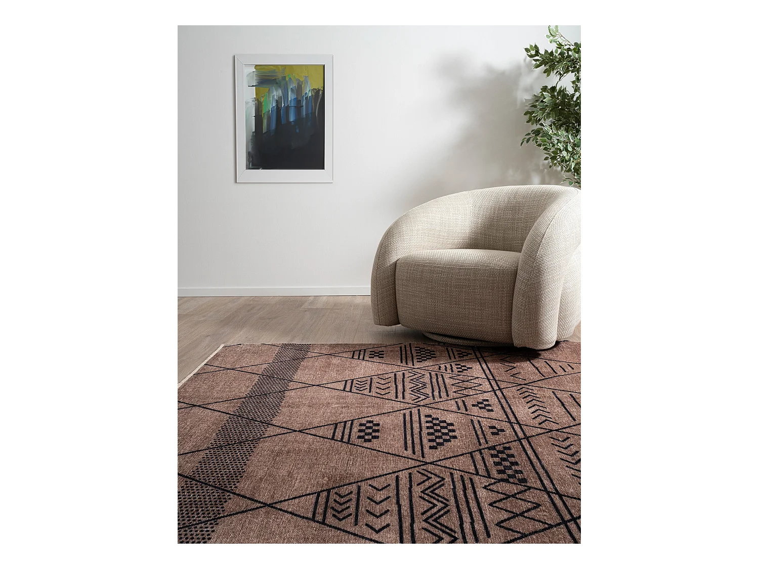 Tapis 185x275 beige Kriens Maya