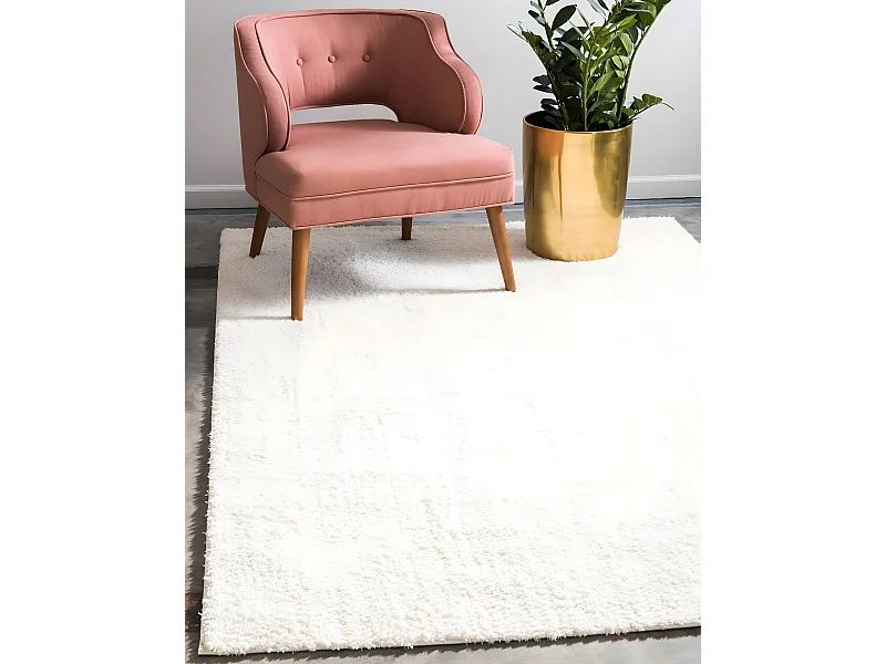 Tappeto shaggy  185x275 Bianco Luzern