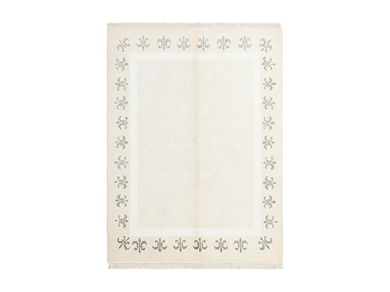Tapis de laine 150x201 beige Darya