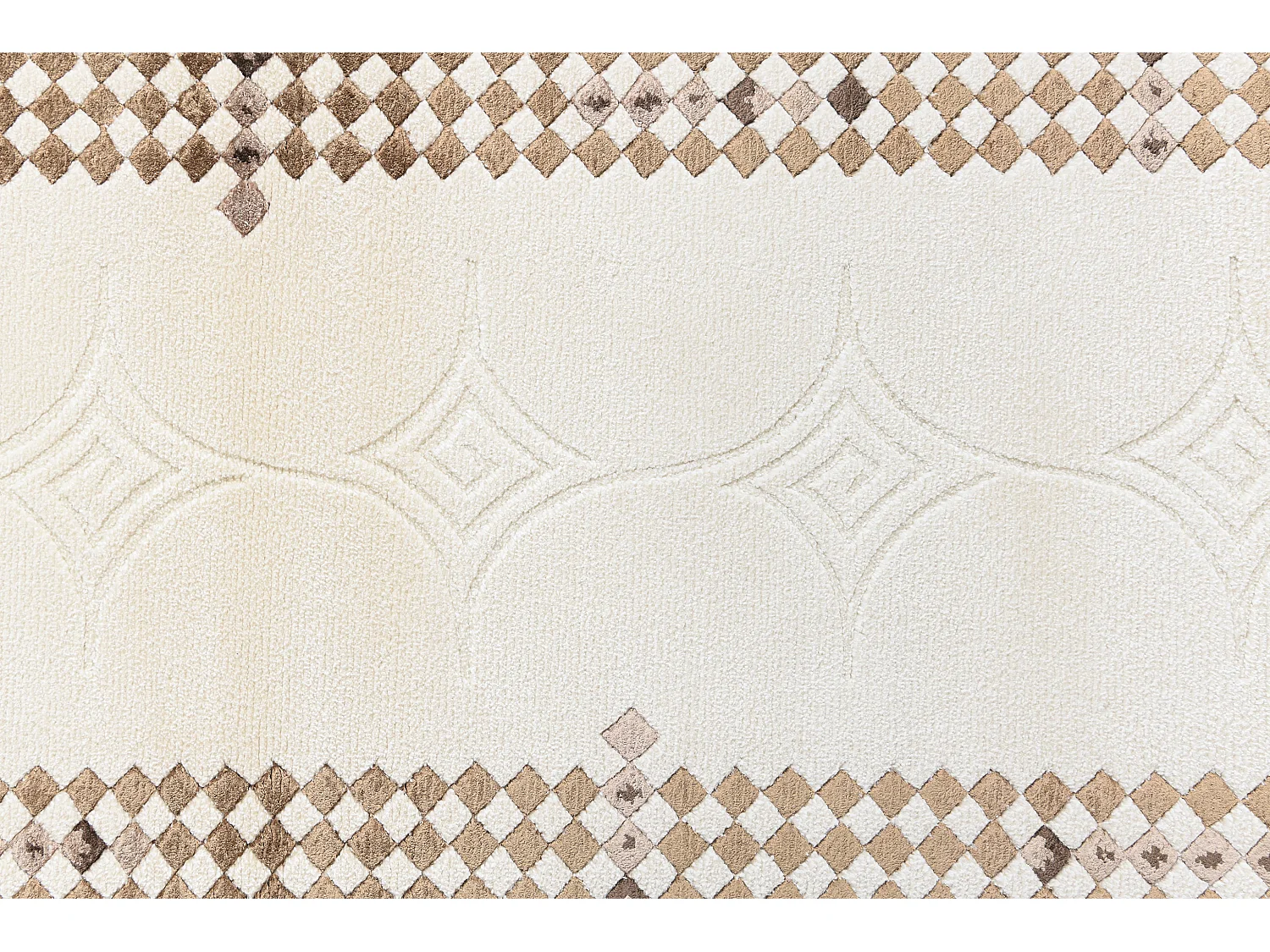 Läufer-Wollteppich 79x198 Beige Darya