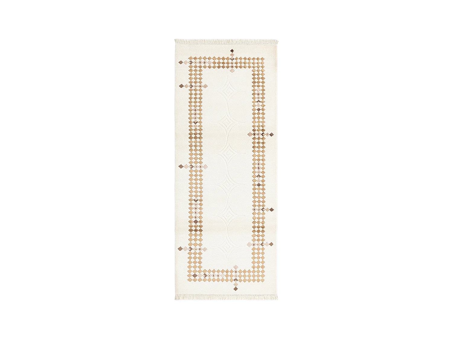 Tappeto per corridoio in lana 79x198 beige Darya