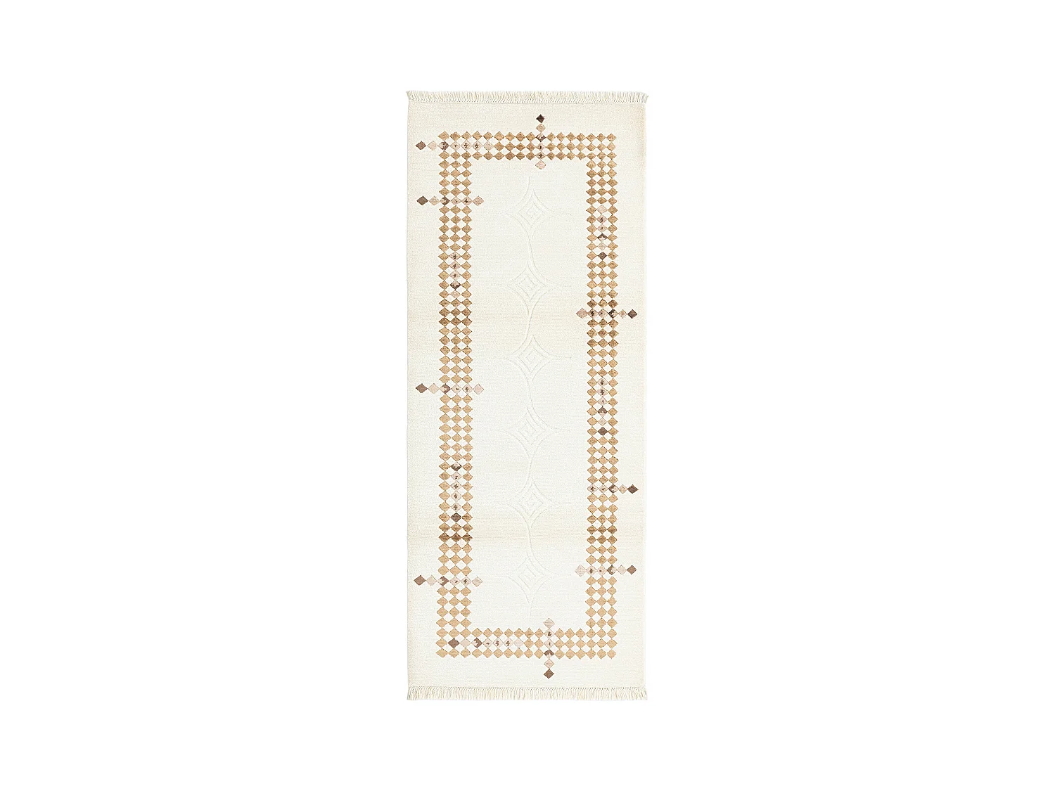 Tappeto per corridoio in lana 79x198 beige Darya