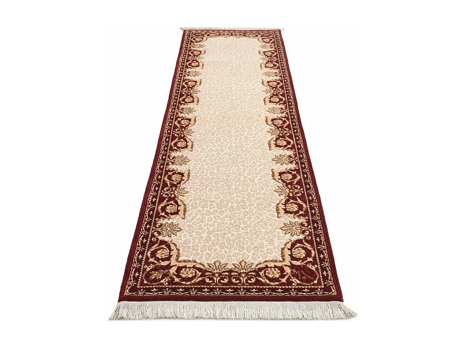 Läufer-Wollteppich 84x300 Rot Darya