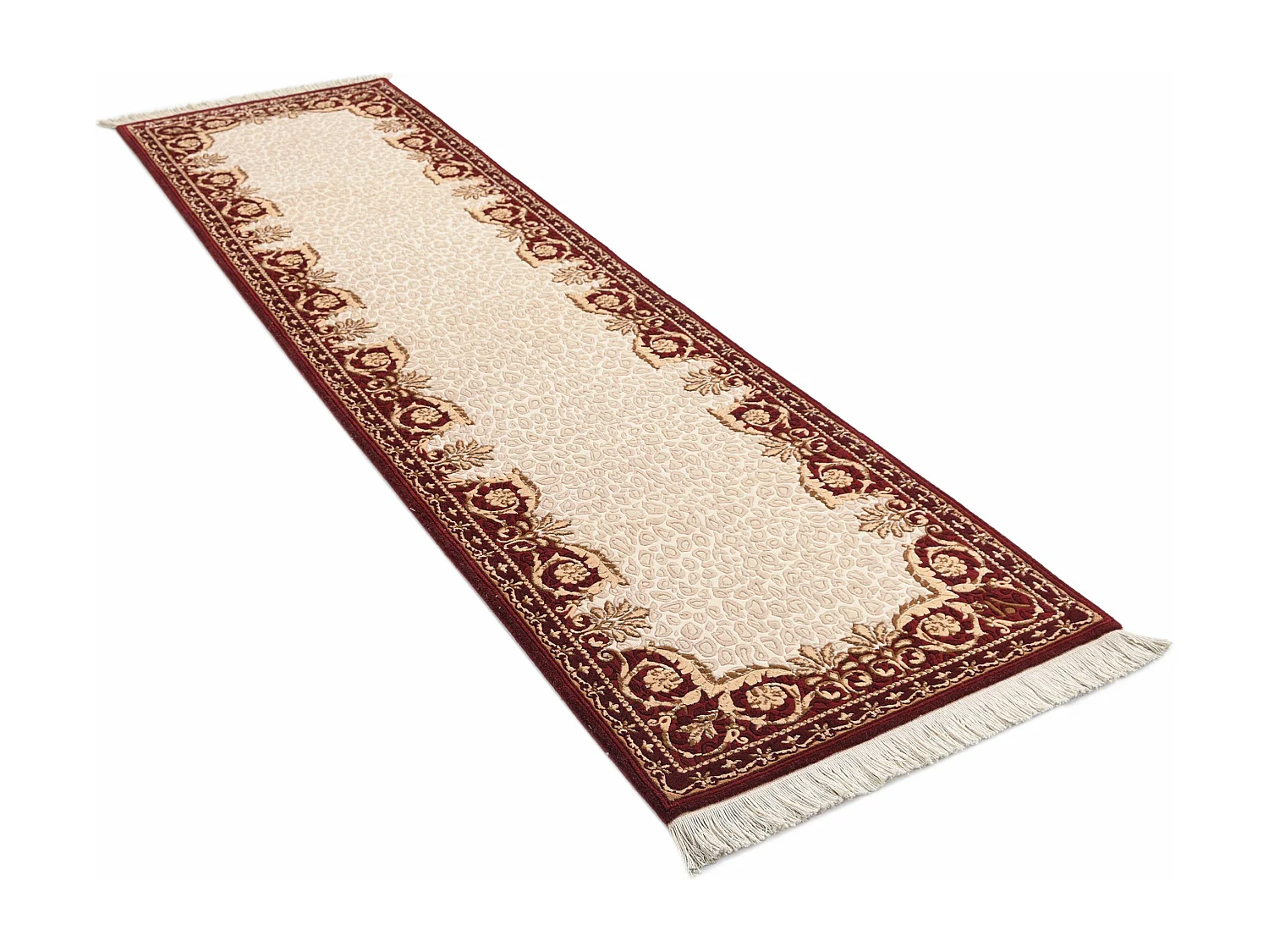 Tapis de couloir en laine 84x300 rouge Darya