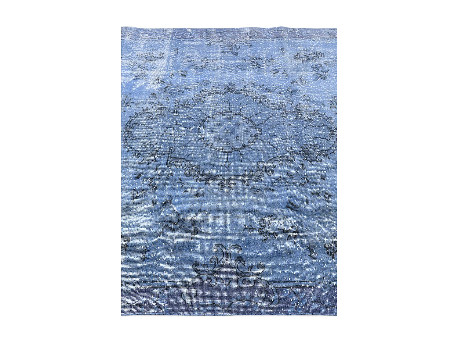 Tapis de laine 180x284 Bleu Ultra Vintage