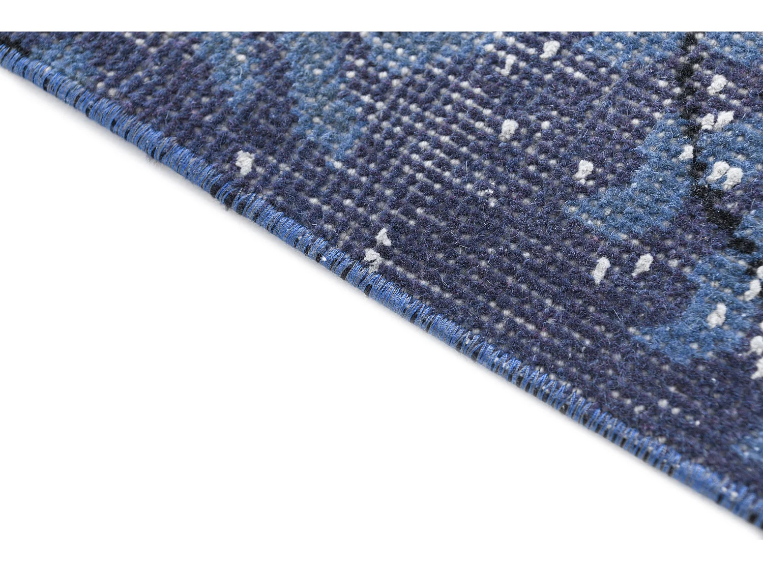 Tapis de laine 180x284 Bleu Ultra Vintage