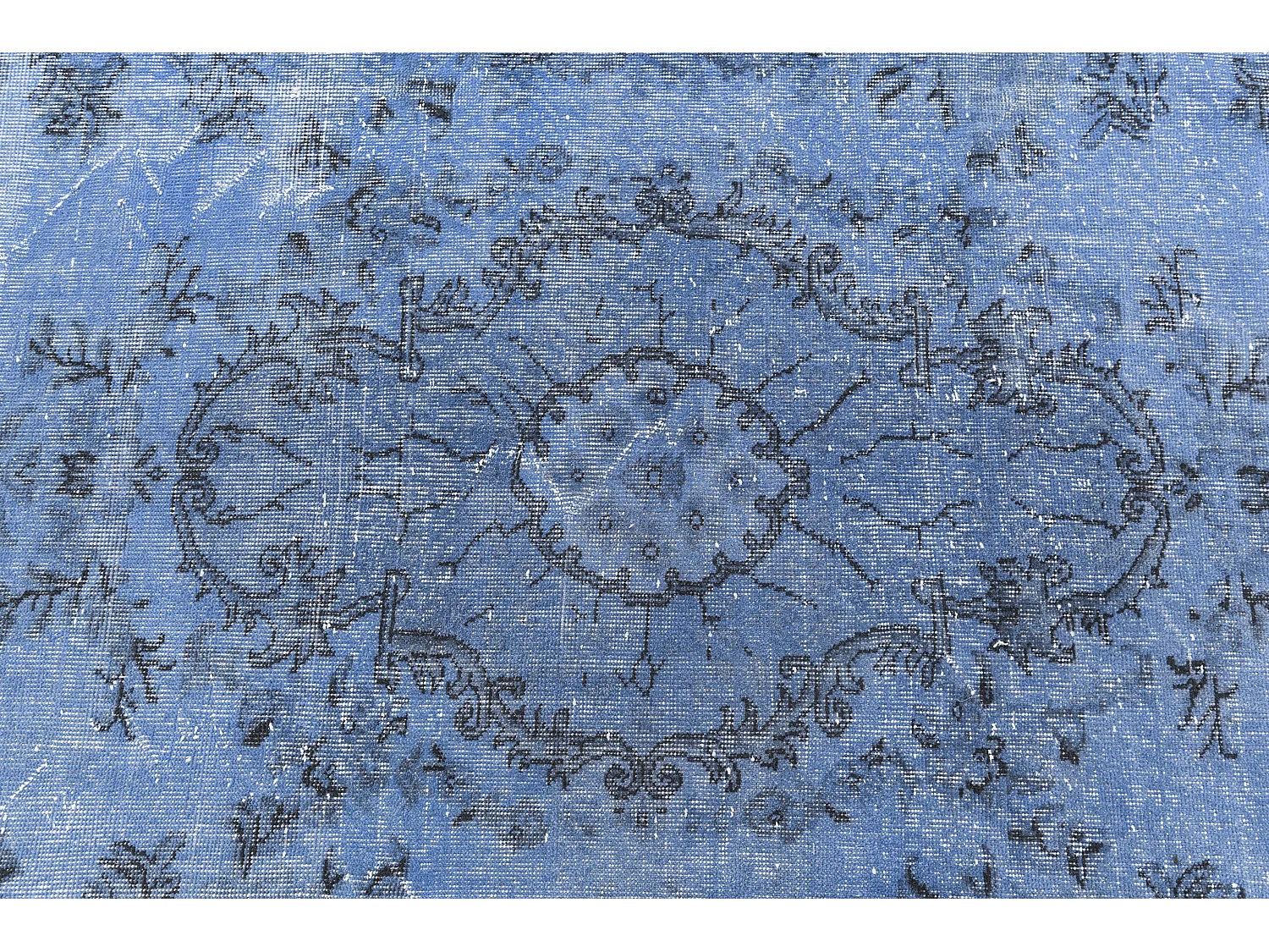 Tapis de laine 180x284 Bleu Ultra Vintage