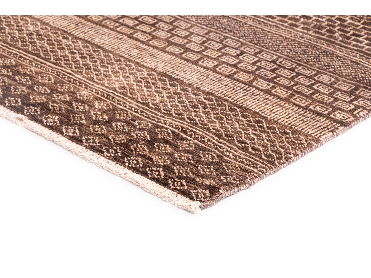 Wollteppich 173x248 Braun Juma