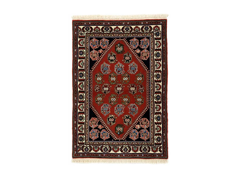 Wollteppich 105x152 Rot Kashkuli