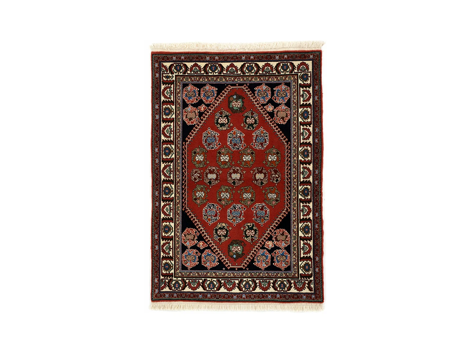 Tapis de laine 105x152 rouge Kashkuli
