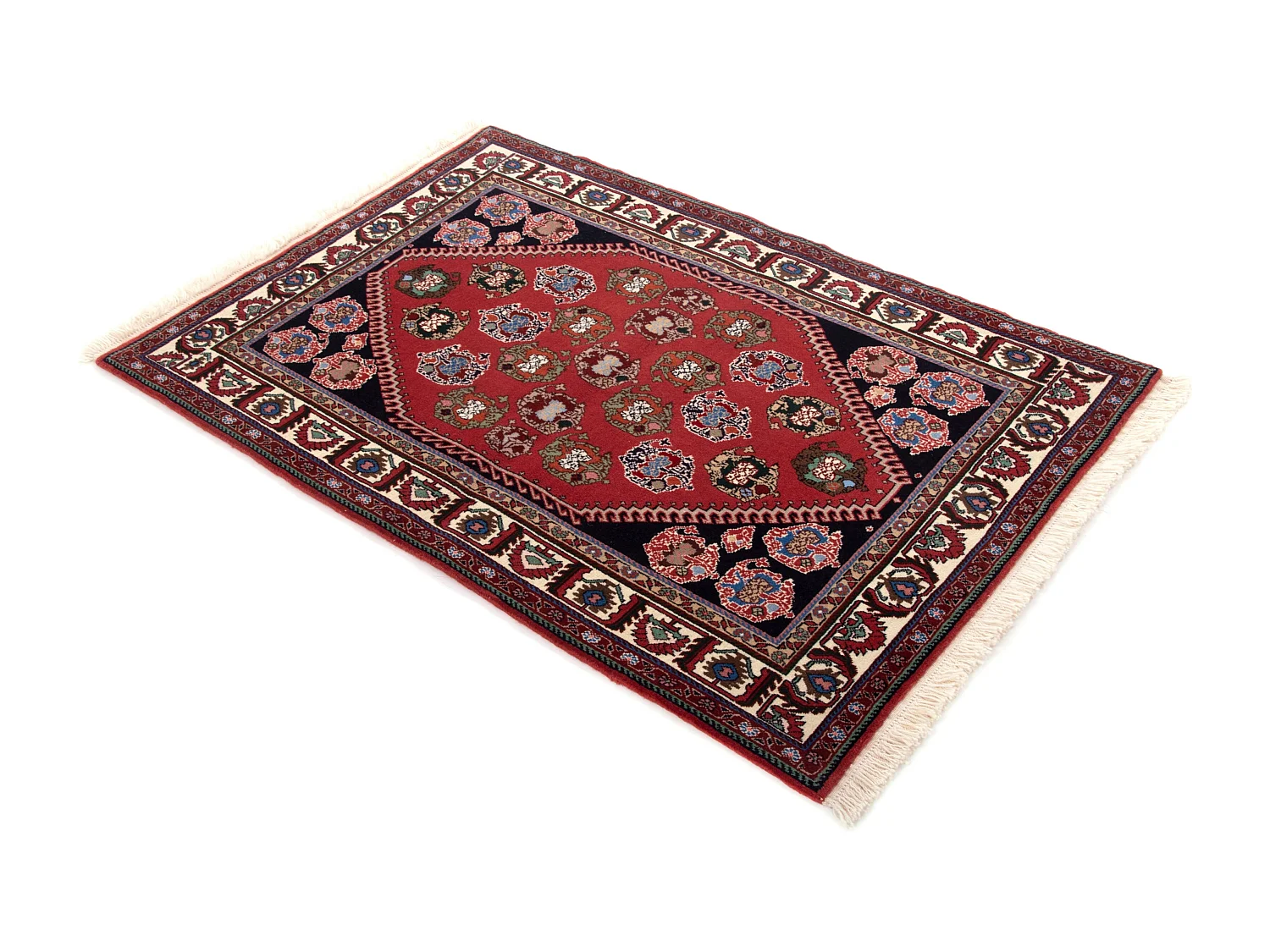 Tapis de laine 105x152 rouge Kashkuli