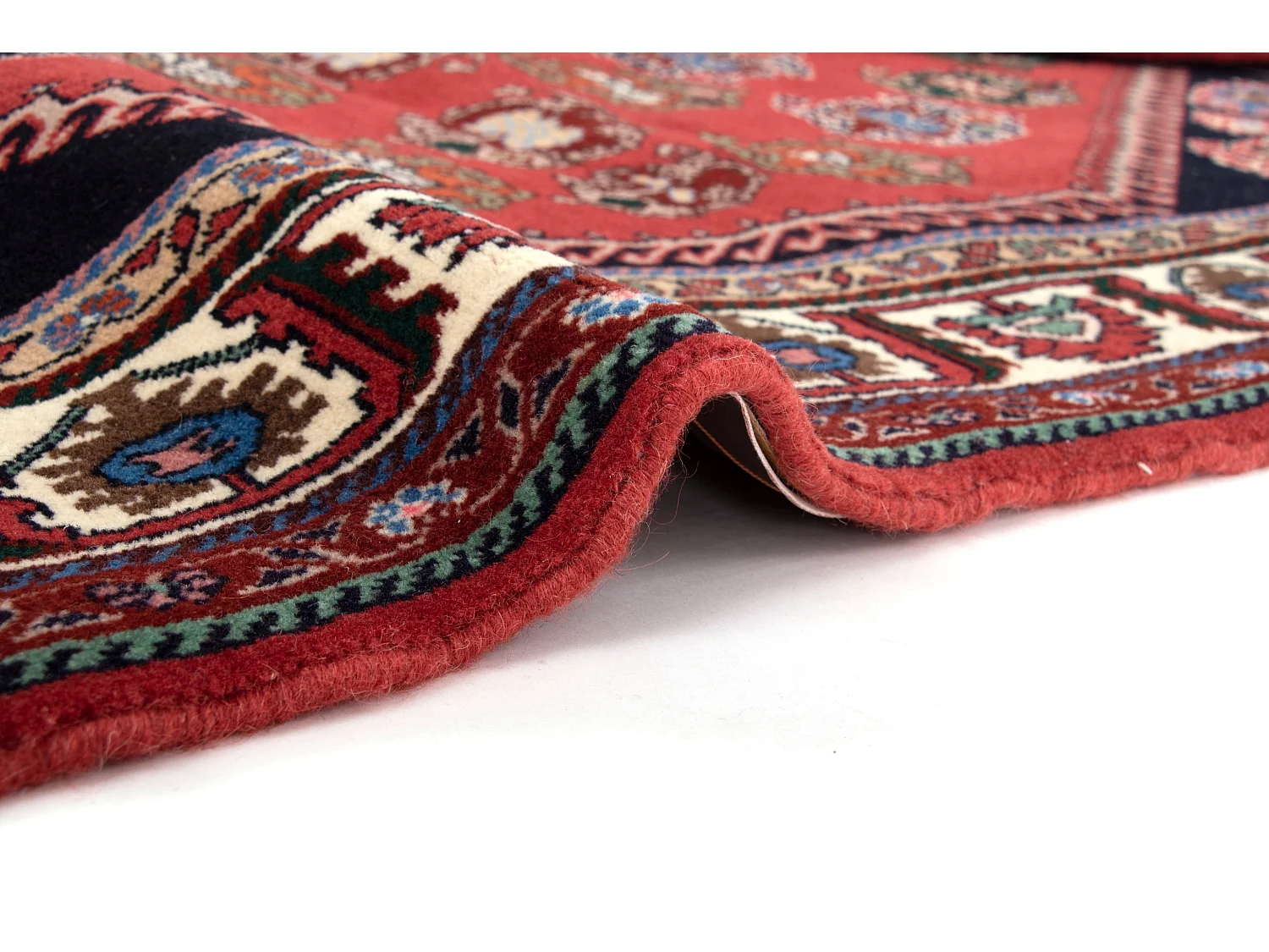 Tapis de laine 105x152 rouge Kashkuli