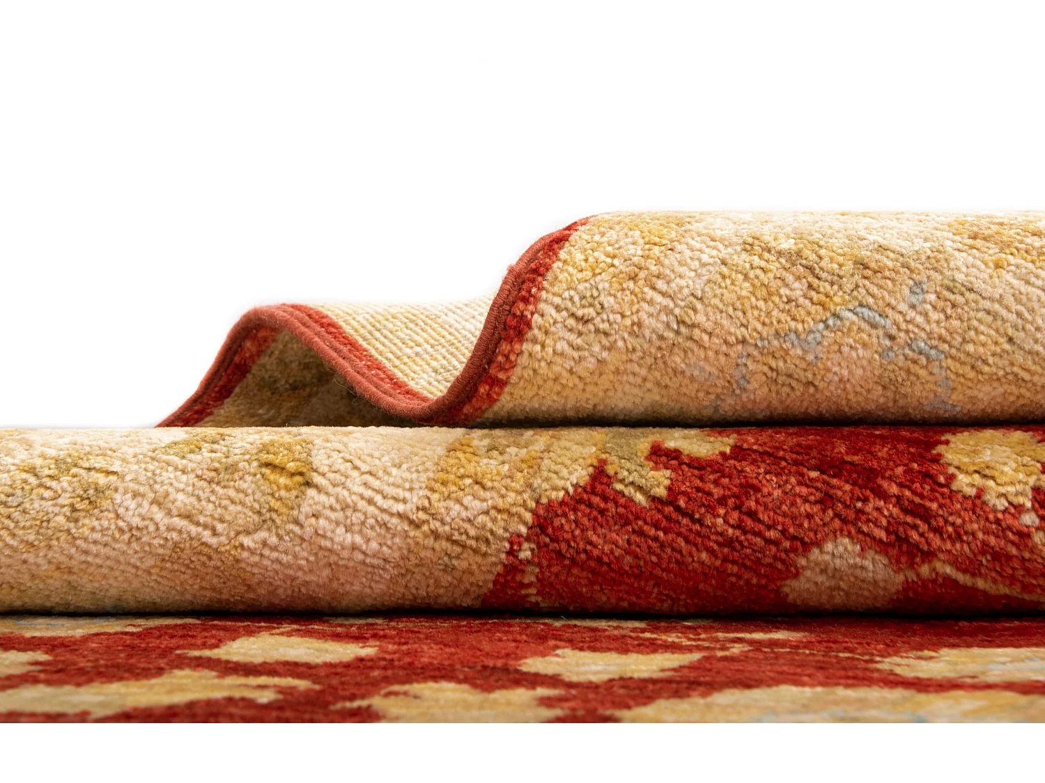 Tapis de couloir en laine 79x445 beige Kaizar