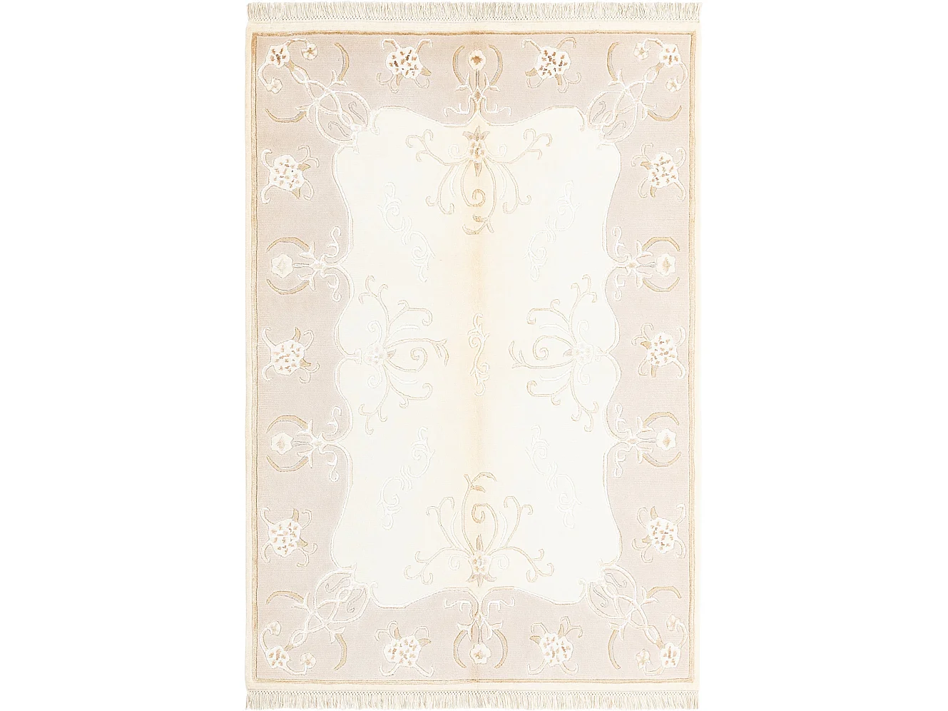 Tapis de laine 124x183 beige Darya
