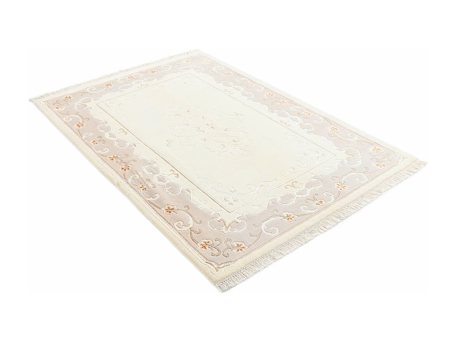 Tapis de laine 124x183 beige Darya