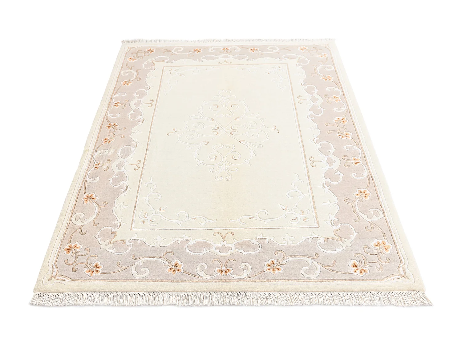 Tapis de laine 124x183 beige Darya